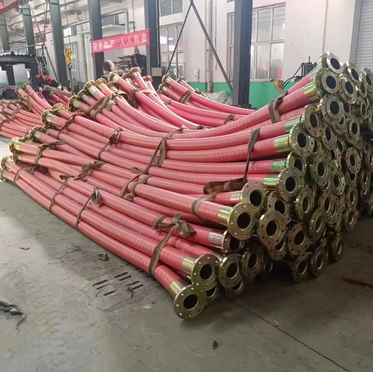 Large caliber wear-resistant sandblasting hose